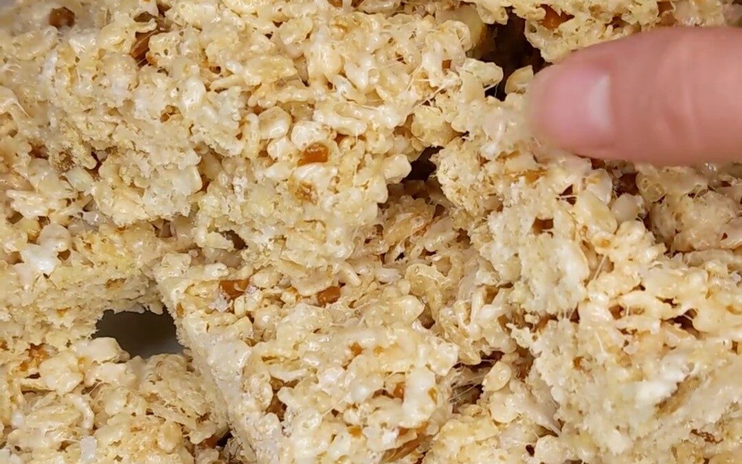 Browned Butter Toffee Rice Crispy Treats